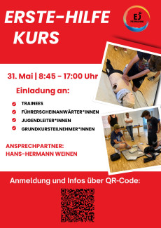 Plakat Erste-Hilfe-Kurs